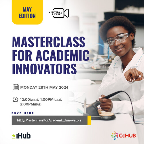 MASTERCLASS FOR ACADEMIC INNOVATORS